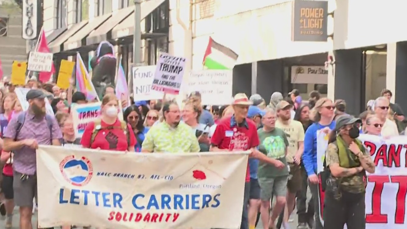 May Day protests kick off around Oregon