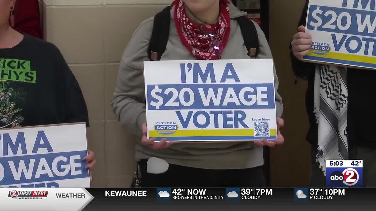 Advocates push bill for $20 minimum wage as part of Green Bay May Day rally