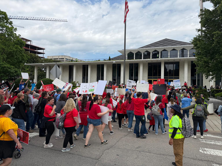 Inside North Carolina 2026 teachers rally: Educators call out lawmakers ...