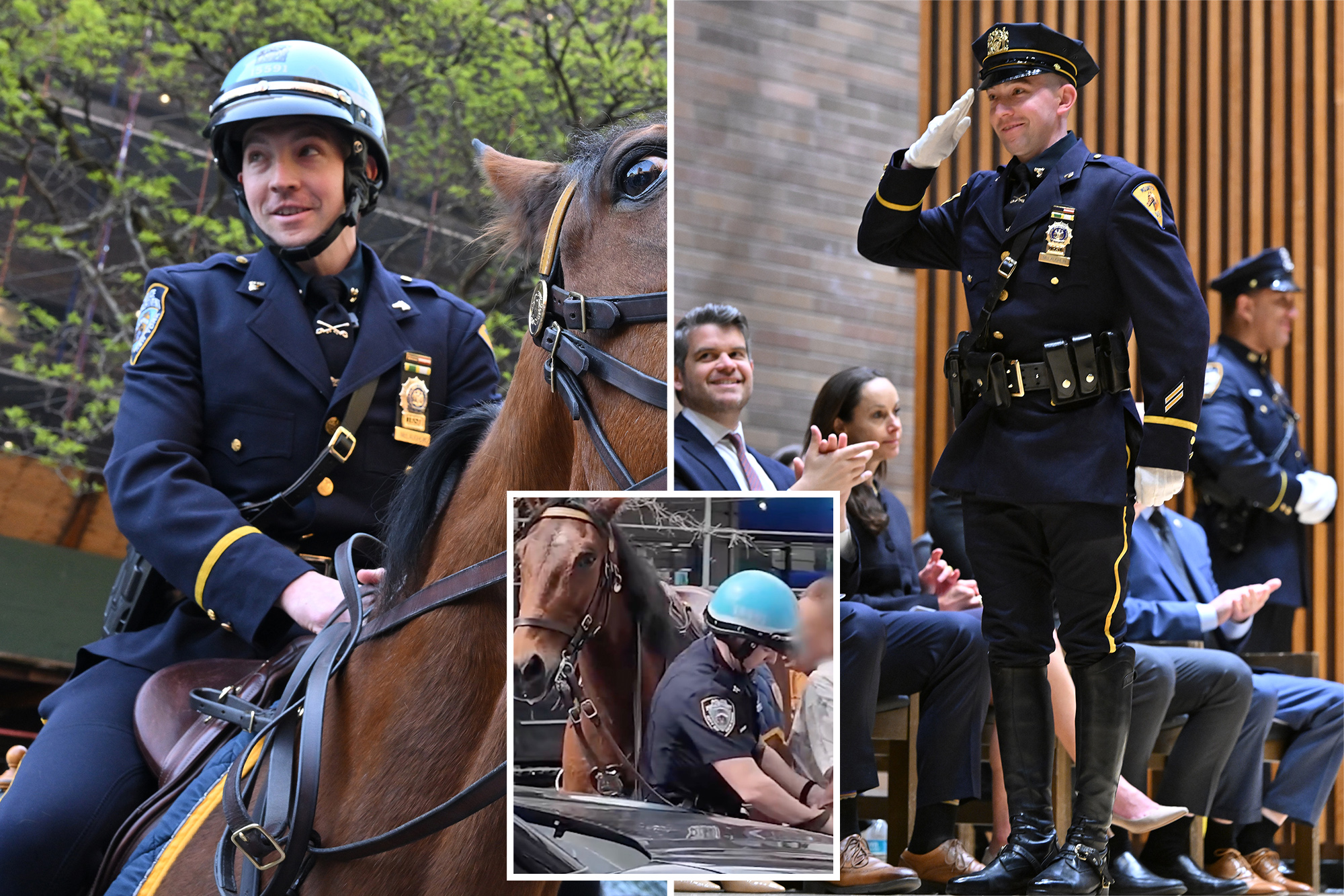 NYPD detective on horseback who reined in purse thief promoted after ...