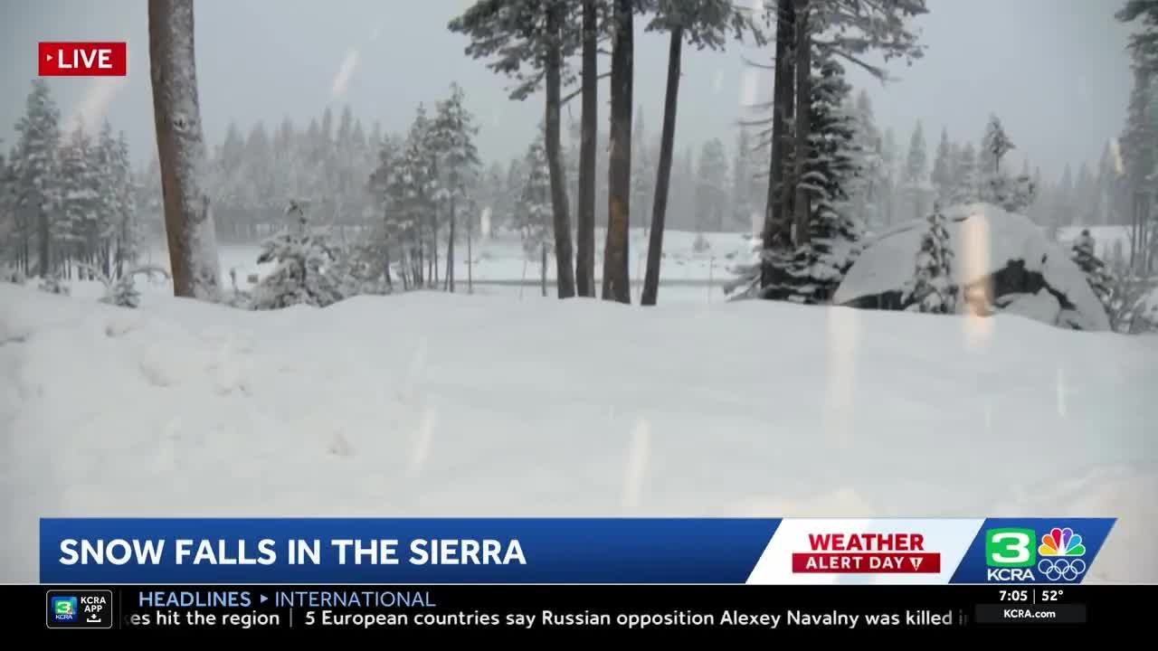 Northern California storm coverage | Heavy snow, rain impacts morning ...