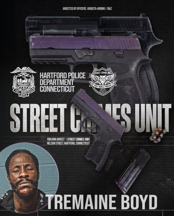 Hartford man arrested after allegedly possessing illegal gun