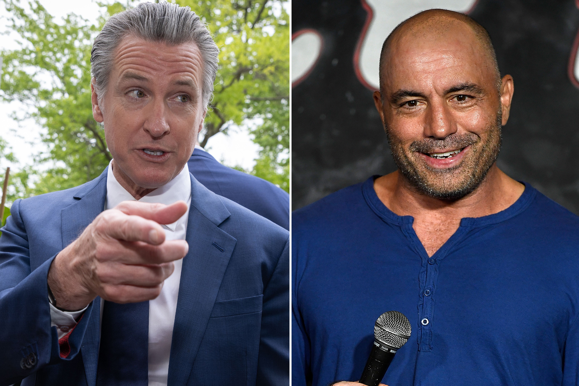 Gavin Newsom delivers low blow to 'little guy' Joe Rogan