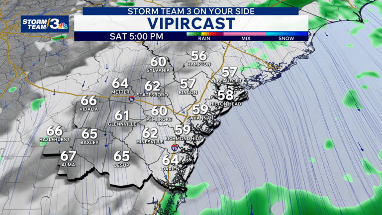 Storm Team 3: Soggy Saturday on the way, sunny & mild for Sunday