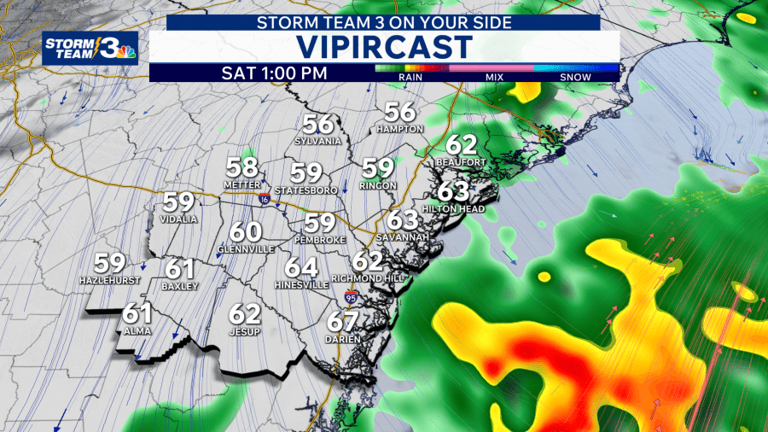 Storm Team 3: Soggy Saturday on the way, sunny & mild for Sunday
