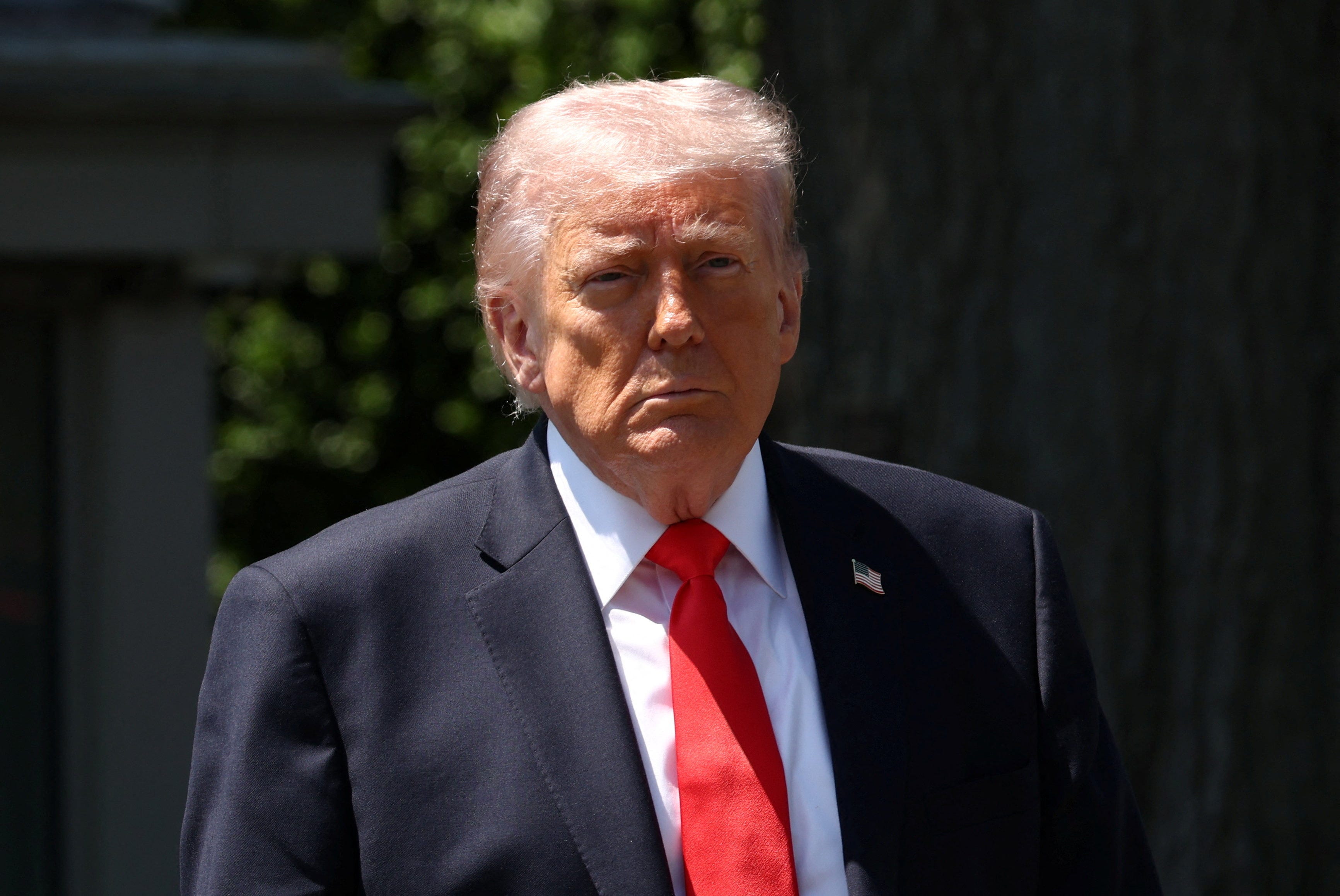 President Donald Trump departs the White House in Washington, D.C., U.S., May 1, 2026. REUTERS/Kevin Lamarque