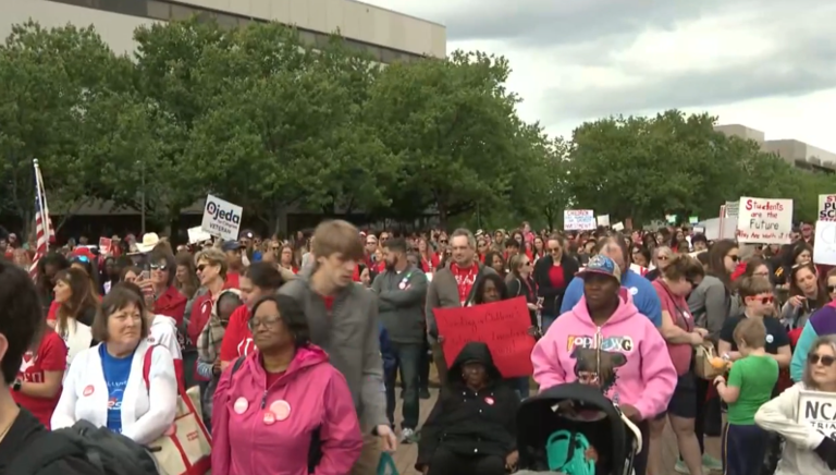 Thousands rally in Raleigh to demand better funding for NC public schools