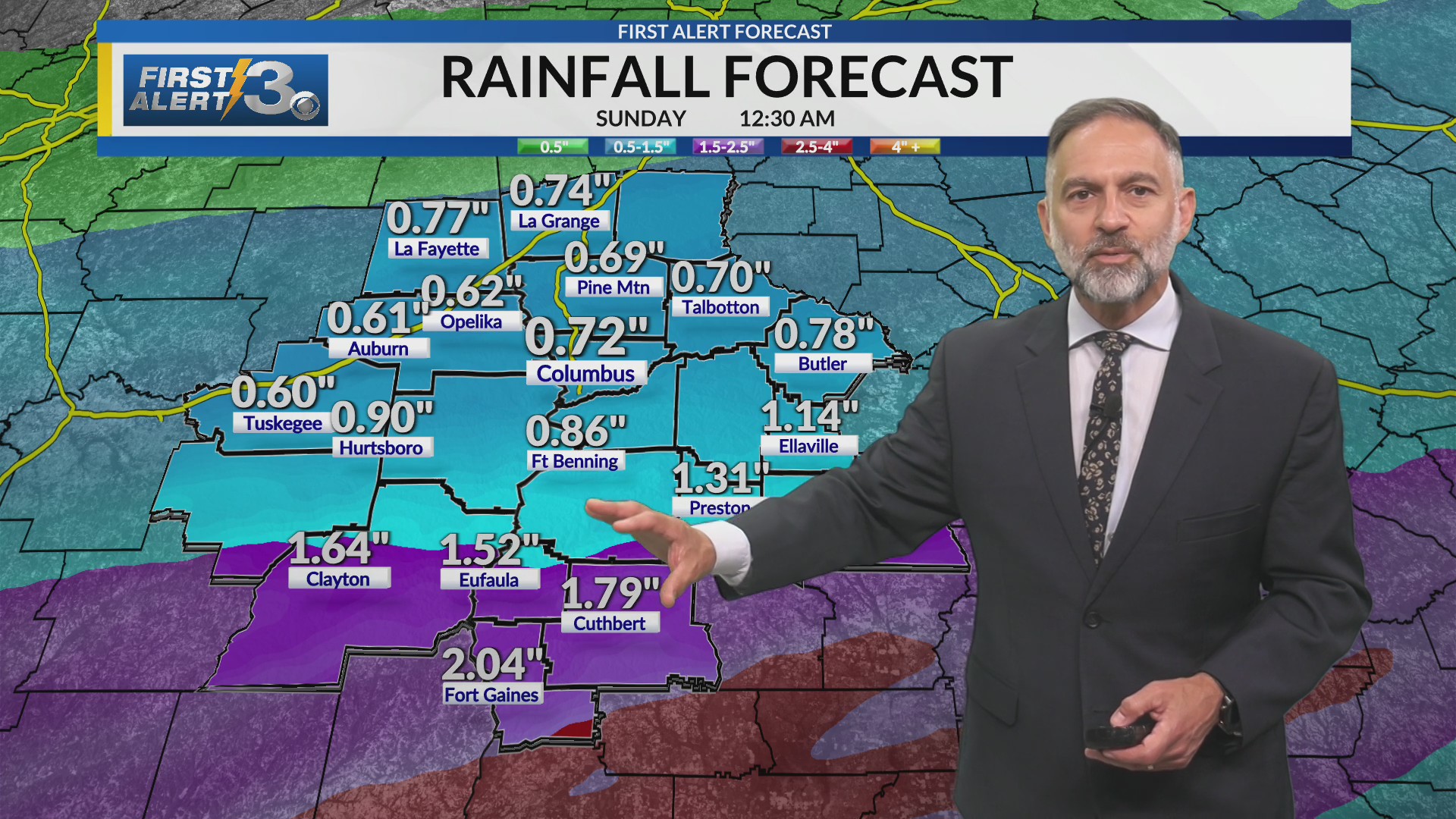 Columbus, GA weather Friday PM (05/01/26)