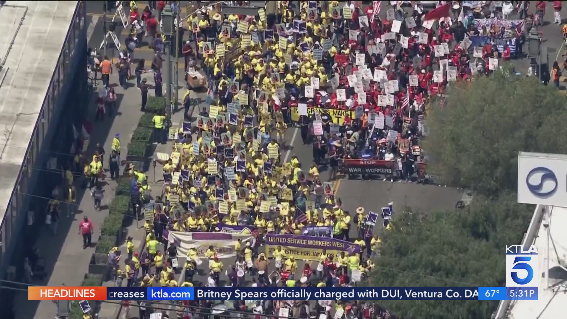 May Day rallies and protests held Friday across Southern California