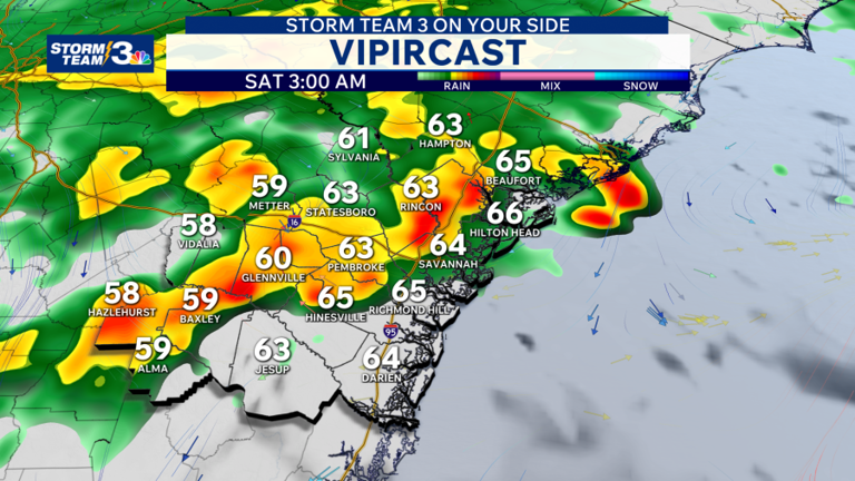 Storm Team 3: Soggy Saturday on the way, sunny & mild for Sunday