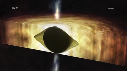 Milky Way's black hole may be spinning football-shaped spacetime warp