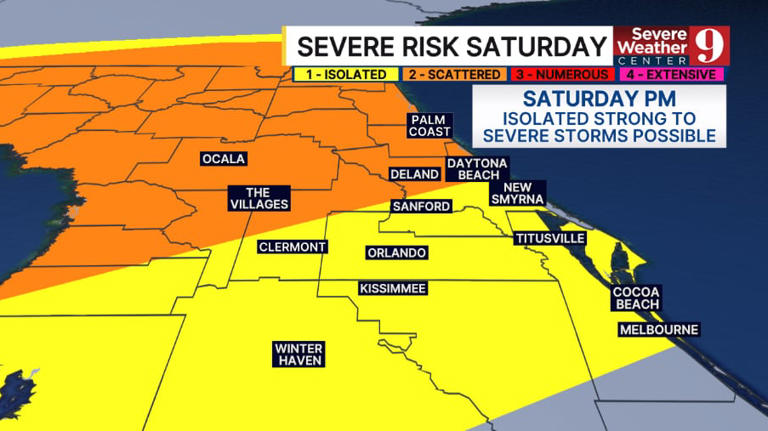 Cold front to bring strong storms and high fire danger to Central Florida