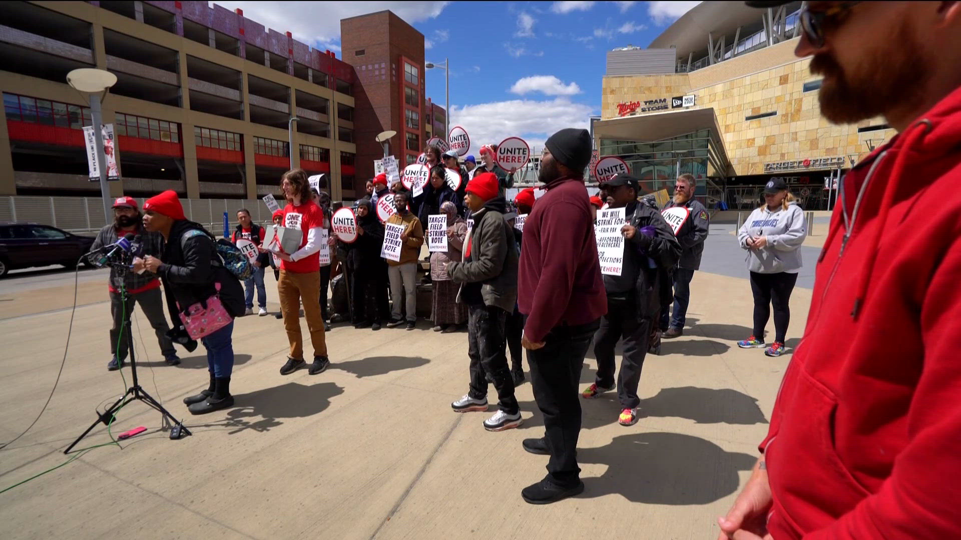 Target Field concession workers hold strike authorization vote