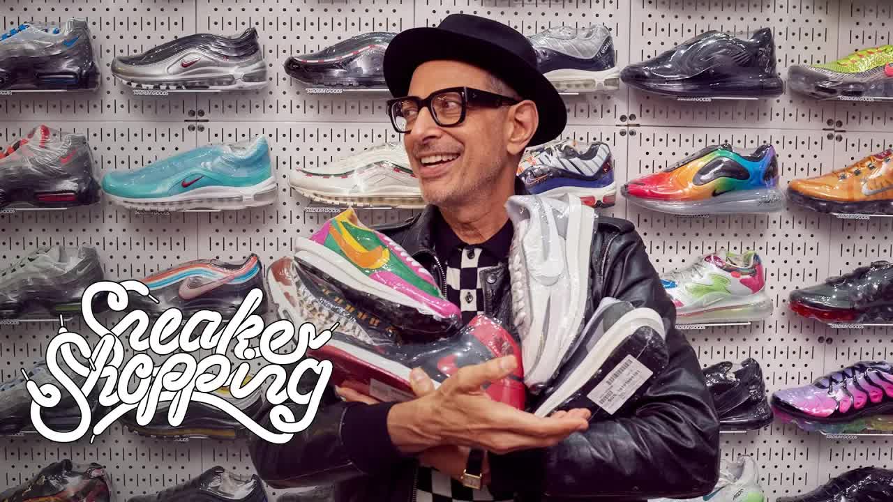 Jeff Goldblum goes sneaker shopping with Complex