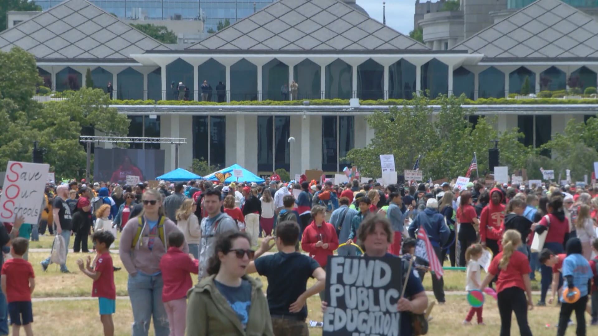 Thousands rally for public education, higher teacher pay in Raleigh