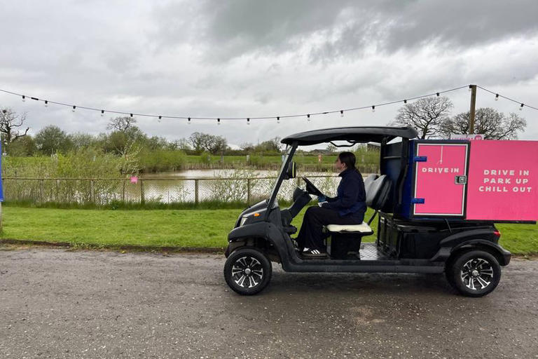 The Cheshire ice cream drive-in with golf buggies bringing treats to ...