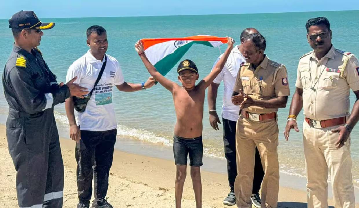 7-year-old Ranchi boy Ishank Singh creates history with 29-km Palk ...