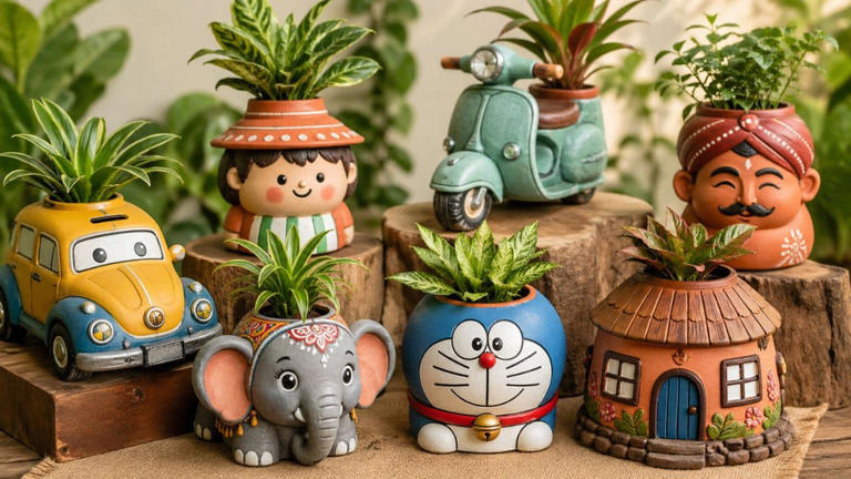 DIY planters: Don't break your gullak! Turn your old piggy bank into ...