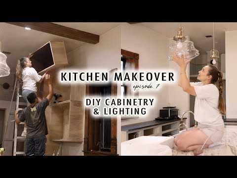 Kitchen lighting and cabinetry makeover ideas