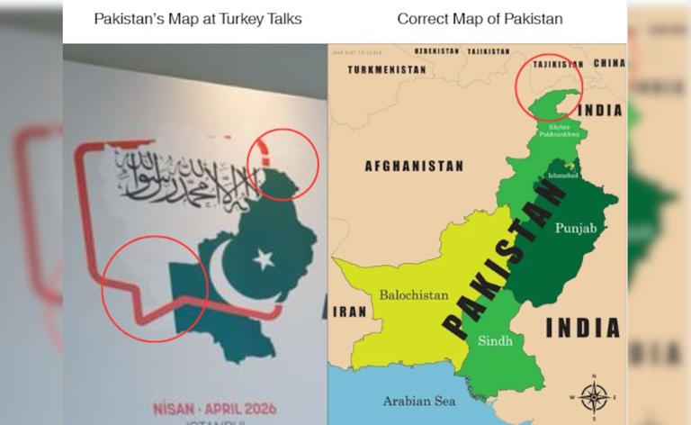 Pakistan's map faux pas in peace talks meeting with Afghanistan