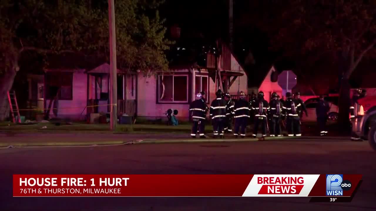 1 person rescued from Friday night house fire in Milwaukee