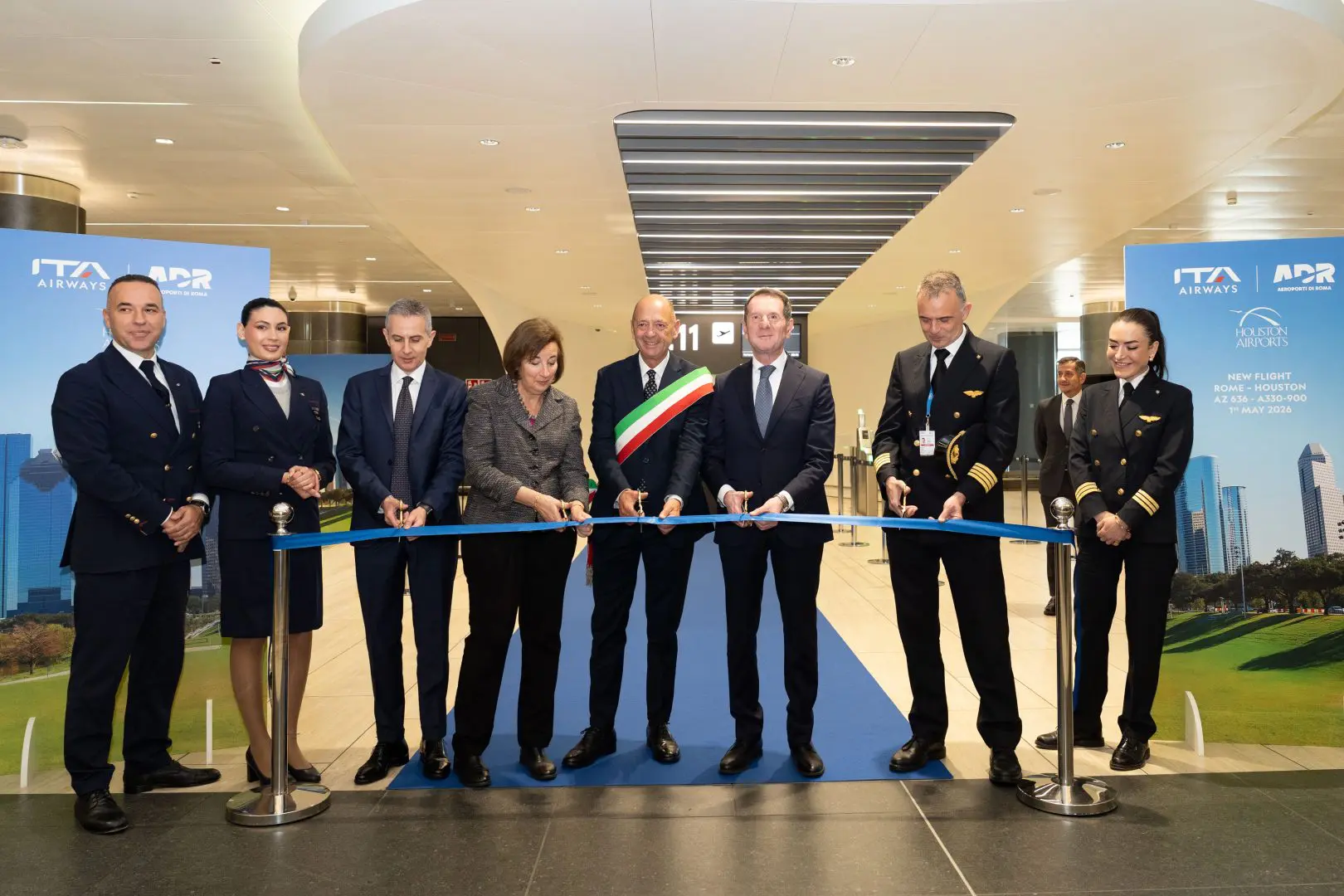 Ita Airways, al via il primo volo diretto Roma Fiumicino-Houston