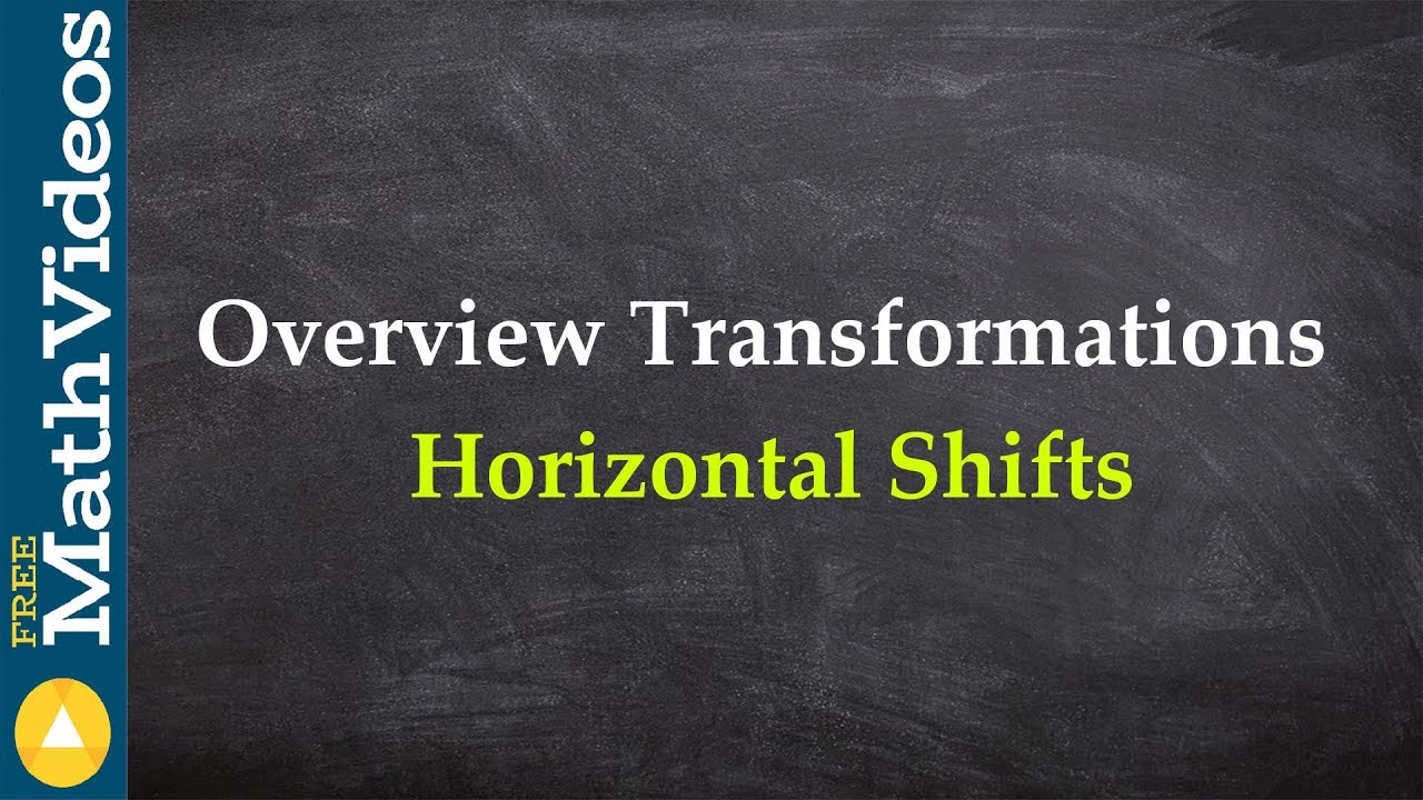 Overview transformations horizontal shifts - Online tutor - Free math ...