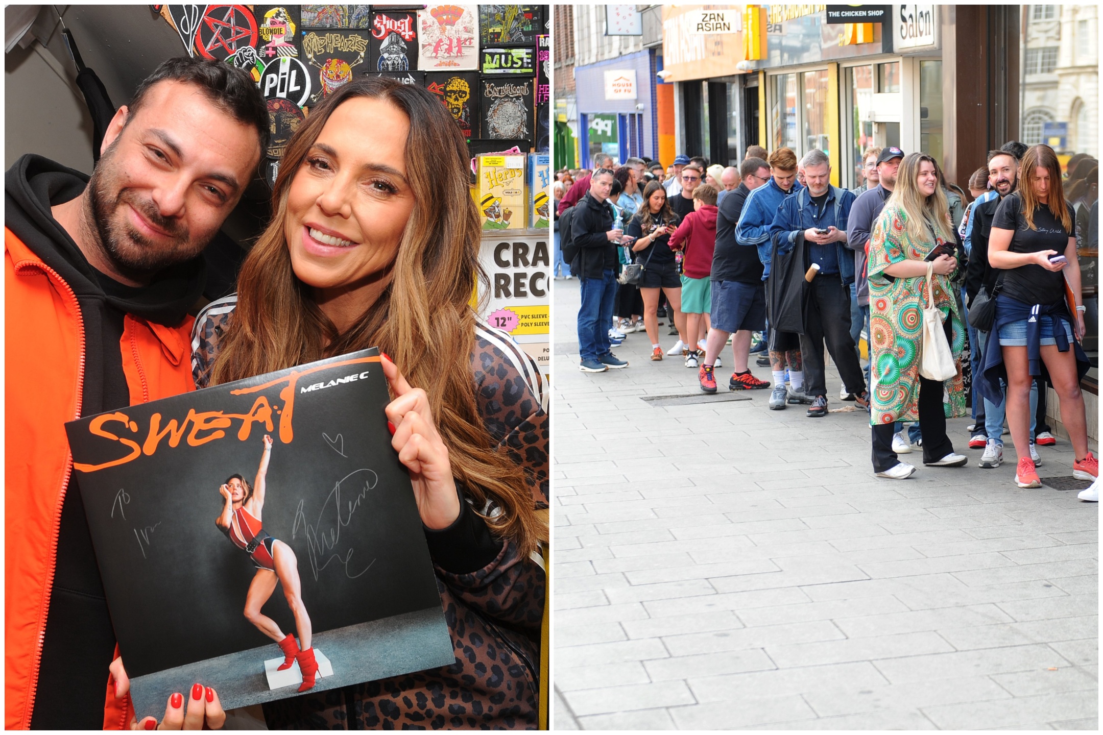 Big queues at Leeds record store as Mel C greets excited fans ahead of ...