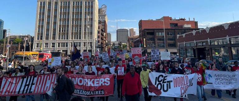 May Day strong: Hundreds rally in Kansas City for workers’ rights ...