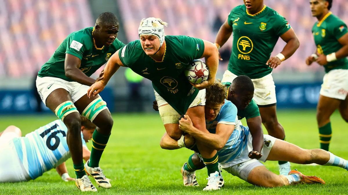 What time is kick-off for Junior Springboks on Sunday?