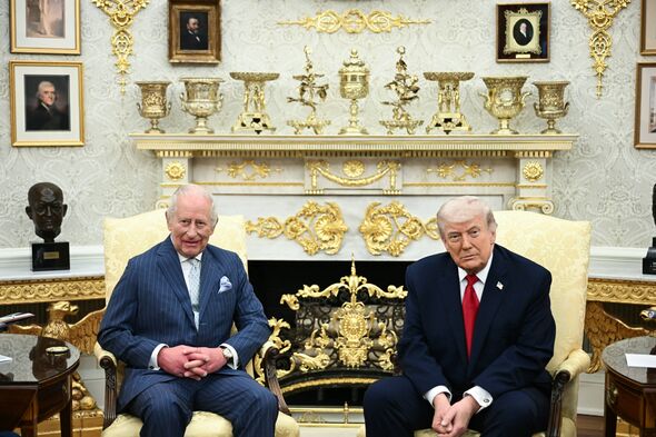 King Charles hosted in Trump's 'tacky' gold decor in the Oval Office
