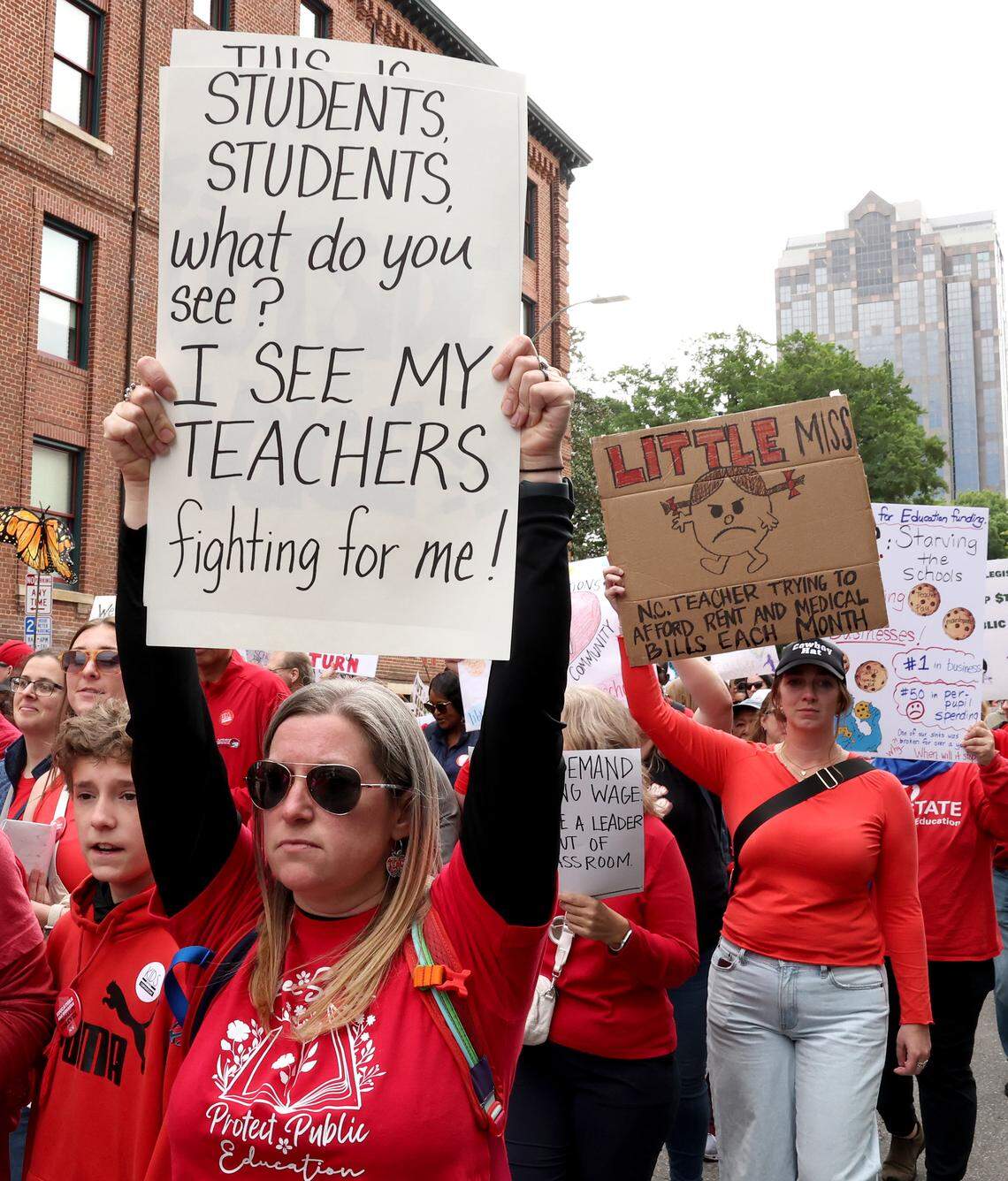 Photo gallery: Charlotte-Mecklenburg teachers join May 1 rally in Raleigh