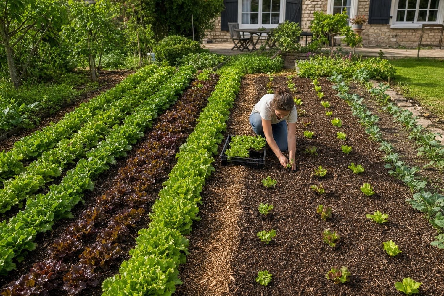 Potager familial : combien de salades planter pour 4 à 5 personnes ? Le ...