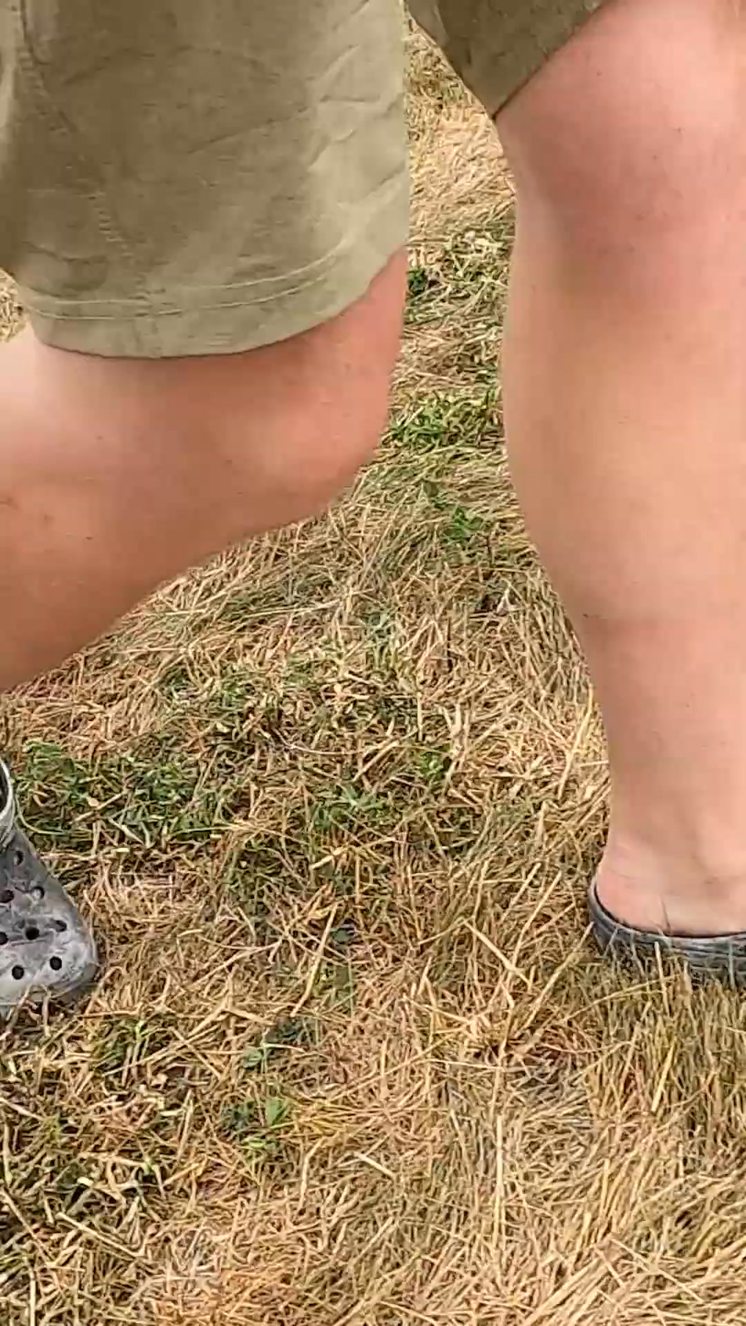 Farm show in Crocs with Larson Farms