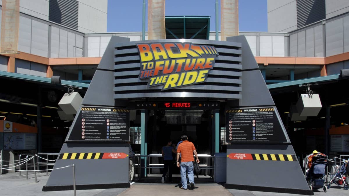 The legendary Universal Studios time machine built 35 years ago today ...