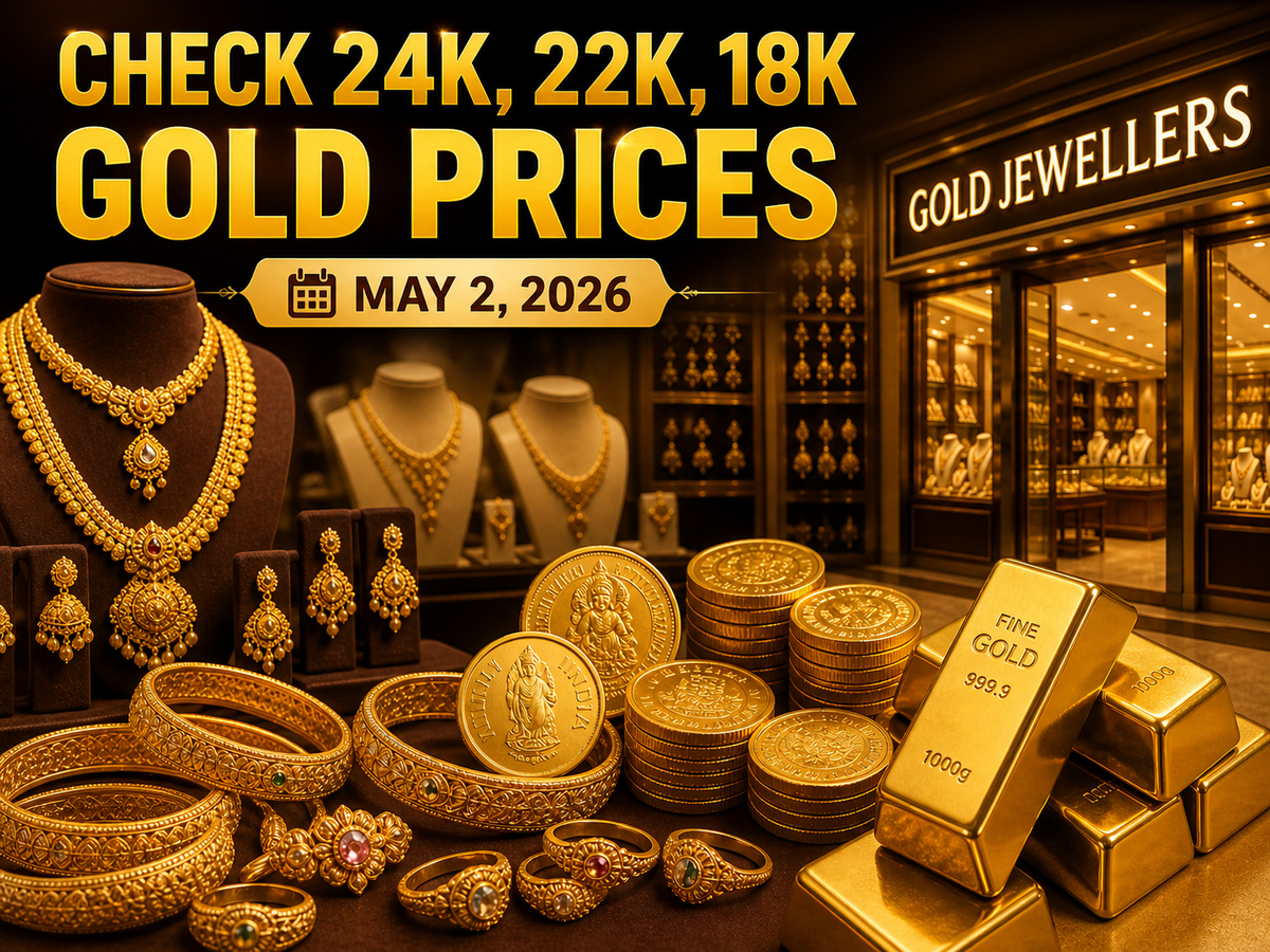22k gold rate today: Check 24k, 22k, 18k gold prices (May 2, 2026) in ...