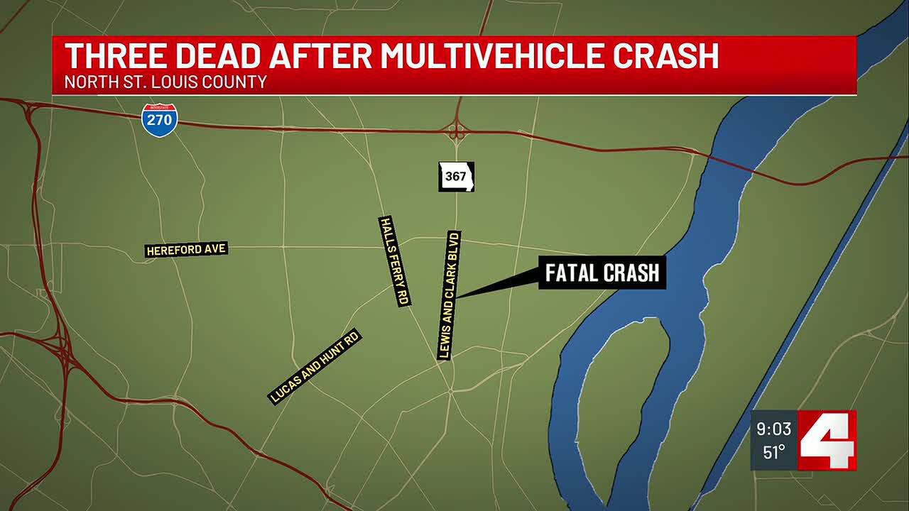 3 people dead after multi-vehicle crash in St. Louis on Friday night