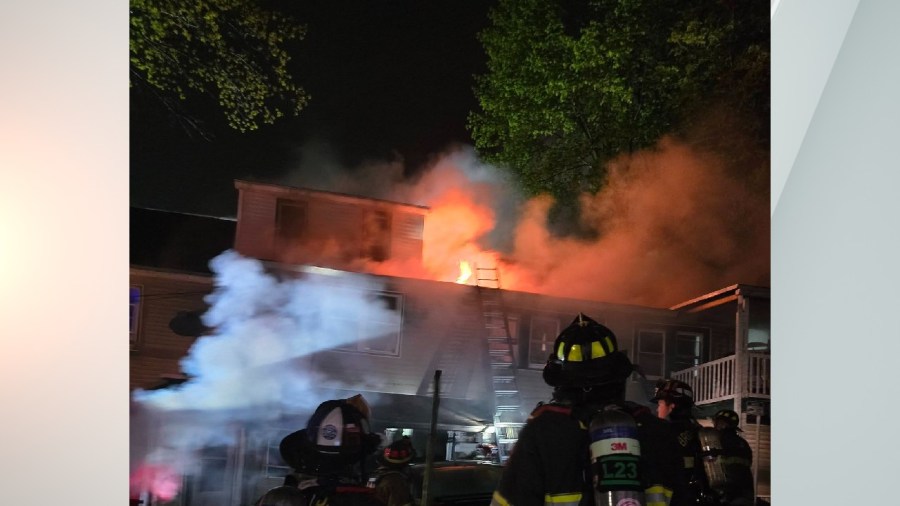 1 injured, 11 displaced after overnight apartment building fire