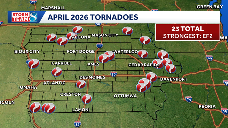One more tornado confirmed in Iowa from April storms