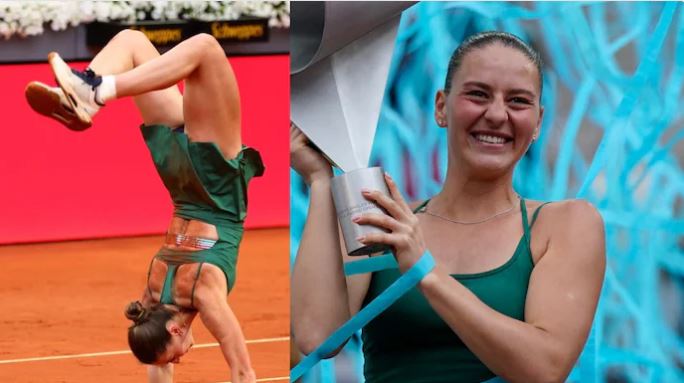 Cú lộn ngược ngoạn mục của tay vợt nữ Ukraine sau khi đoạt chức vô địch WTA 1000