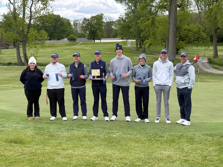 Delta boys golf wins first Delaware County Championship since 2017
