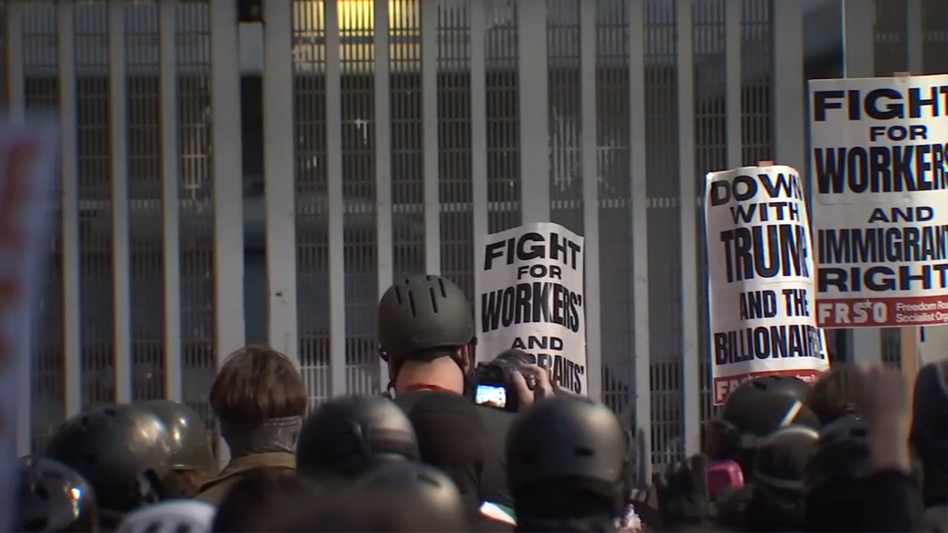 Portland police arrest 5 during May Day protest at ICE facility