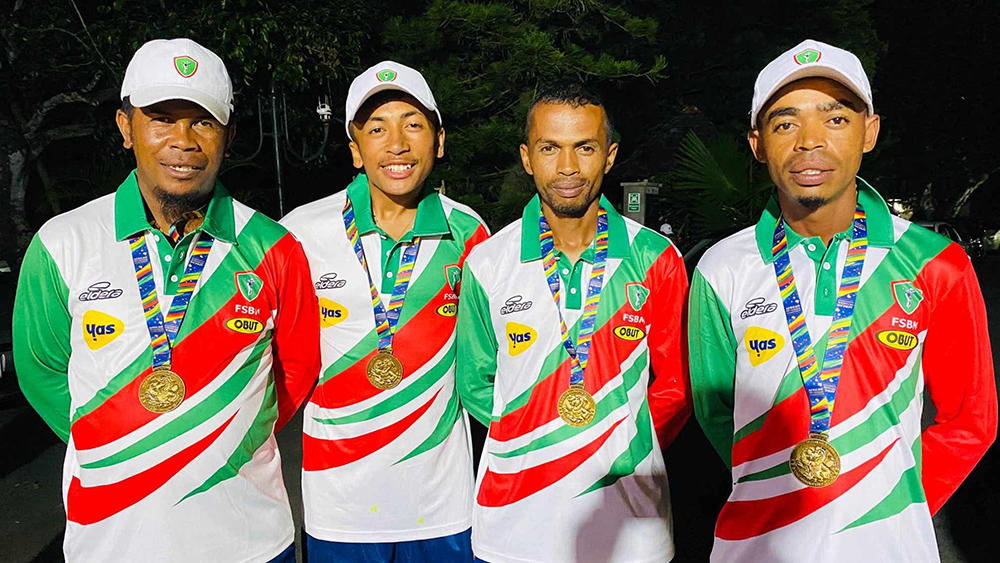 Pétanque - Zone 4 - Quadruplé en or pour Madagascar