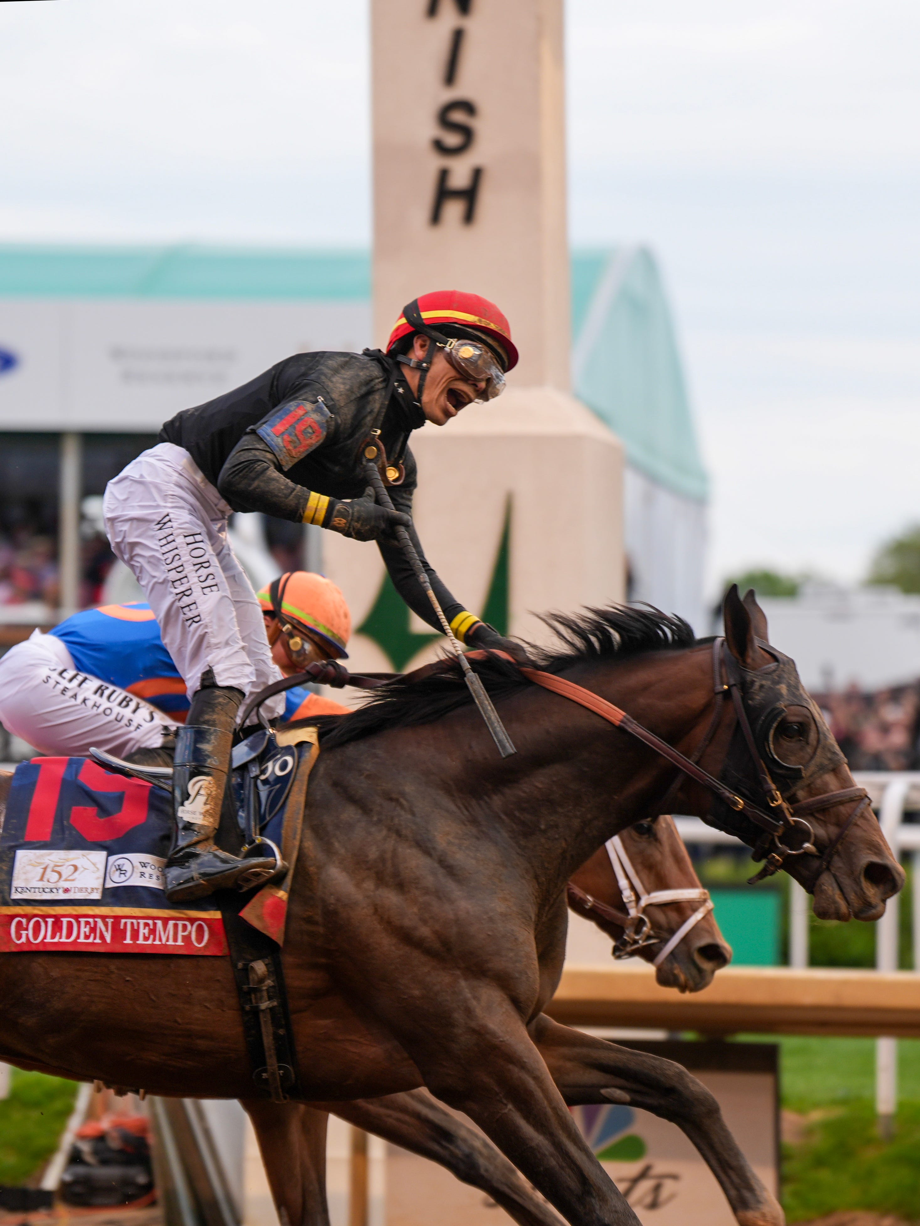 Golden Tempo, with Jose Ortiz up, wins the 2026 Kentucky Derby on May 2, 2026.