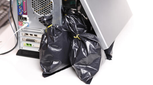Literal trash inside a computer