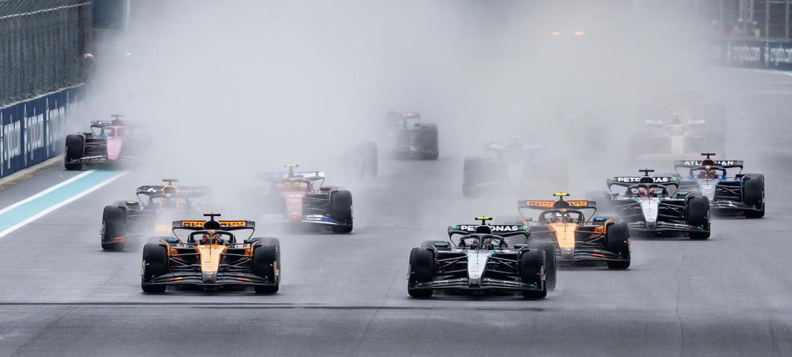 What happens in case of rain or lightning at the Formula One Miami ...