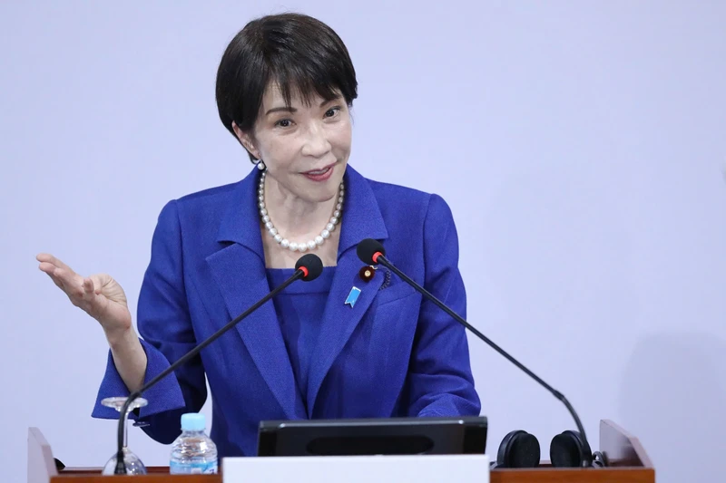 Thủ tướng Nhật Bản Takaichi Sanae phát biểu chính sách tại Đại học Quốc gia Hà Nội