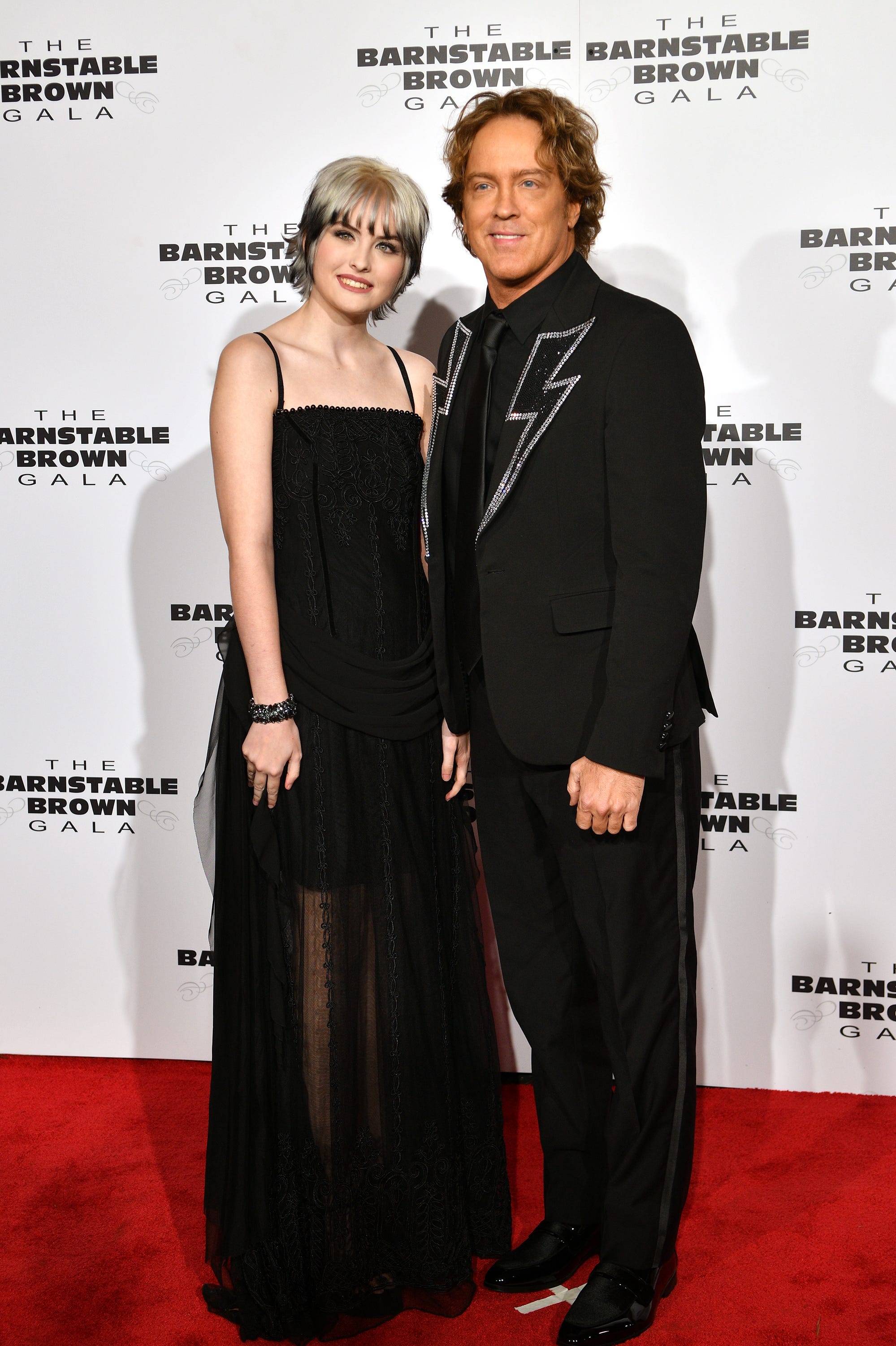 Dannielynn Birkhead and her father, Larry, on the red carpet at the Barnstable Brown Party Friday night. May 01, 2026
