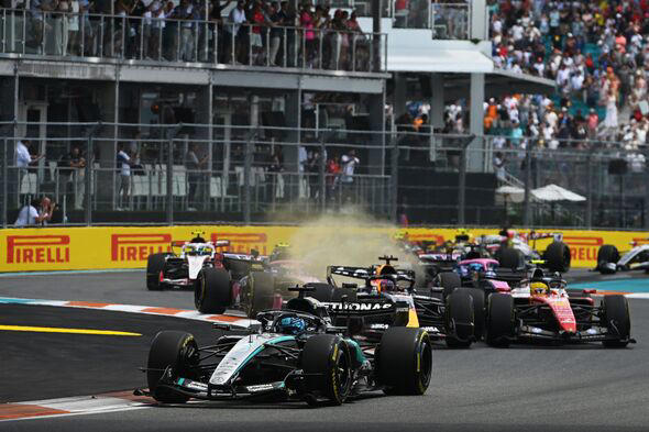 Lando Norris strikes fear in George Russell at Miami GP as McLaren put ...
