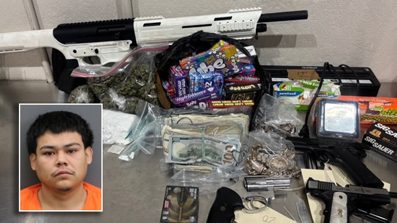 Alleged gang member arrested after search warrant reveals drugs, guns ...
